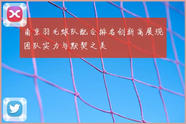 南京羽毛球队配合排名创新高展现团队实力与默契之美