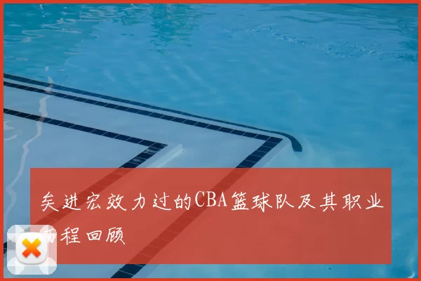 矣进宏效力过的CBA篮球队及其职业历程回顾