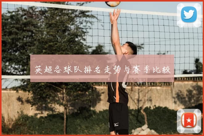 英超各球队排名走势与赛季比较